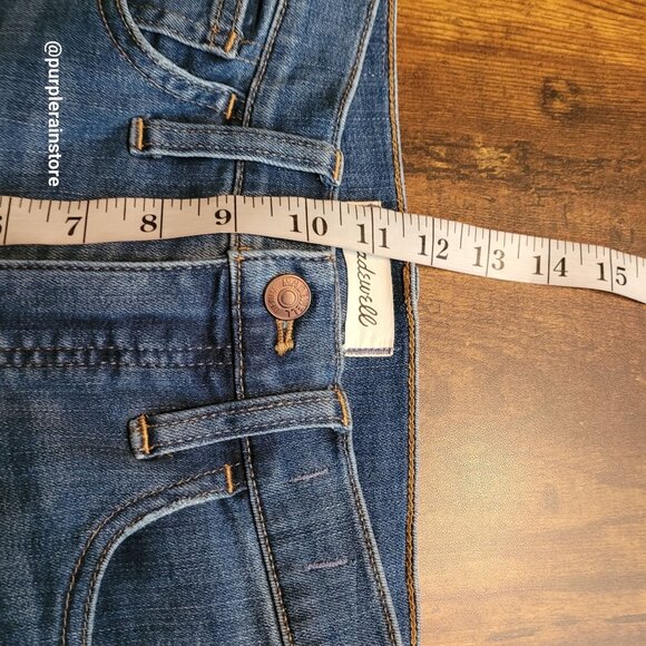 Madewell Jeans 27 Skinny 10" High Rise Leavitt Wash M6234 Tummy Control Stretch - Picture 10 of 13